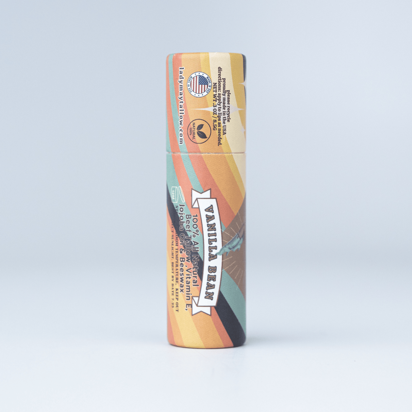 Lady May Tallow Lip Balm – Natural, Hydrating, Grasshopper (Mint)