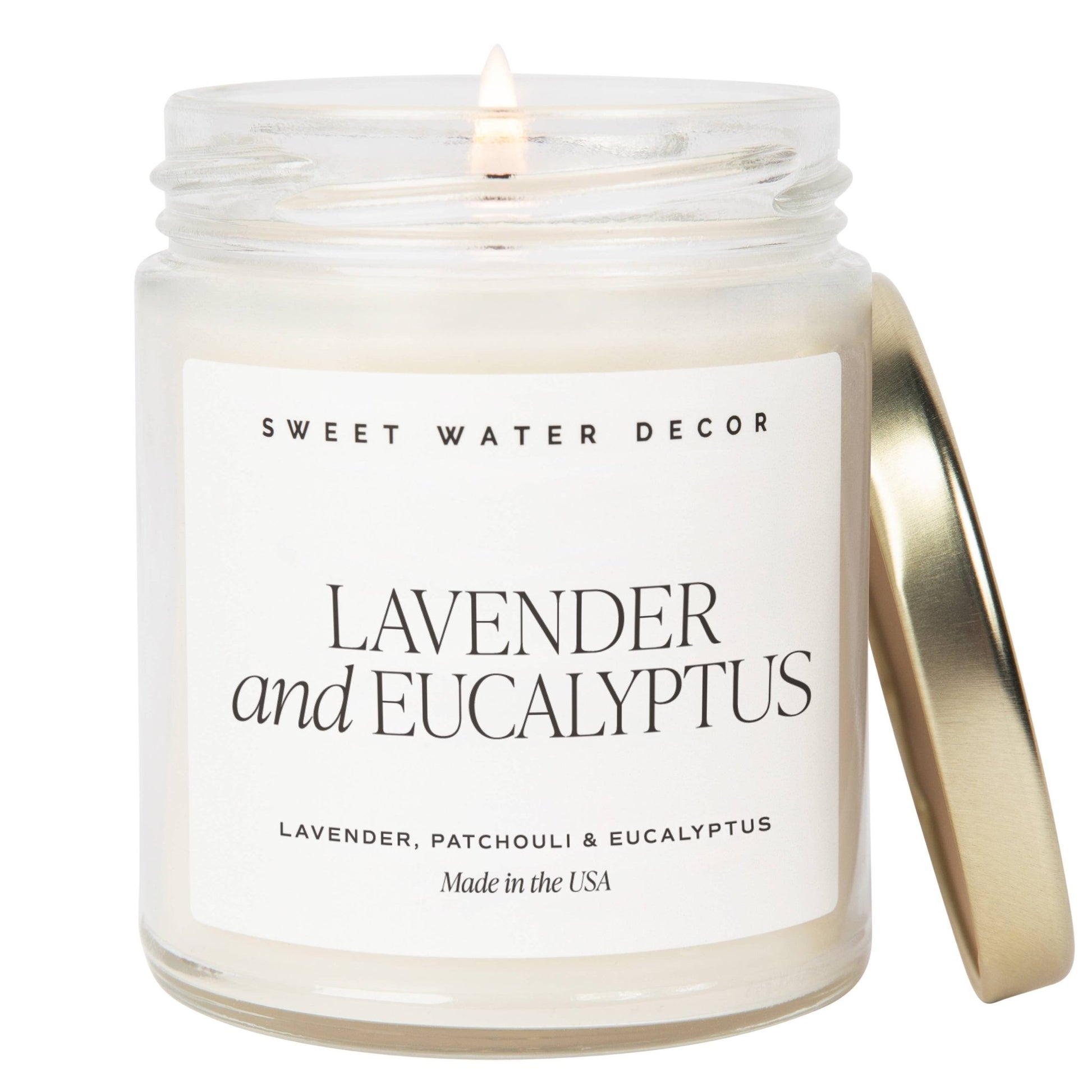 Lavender and Eucalyptus 9 oz Soy Candle - Home Decor & Gifts - Market 12