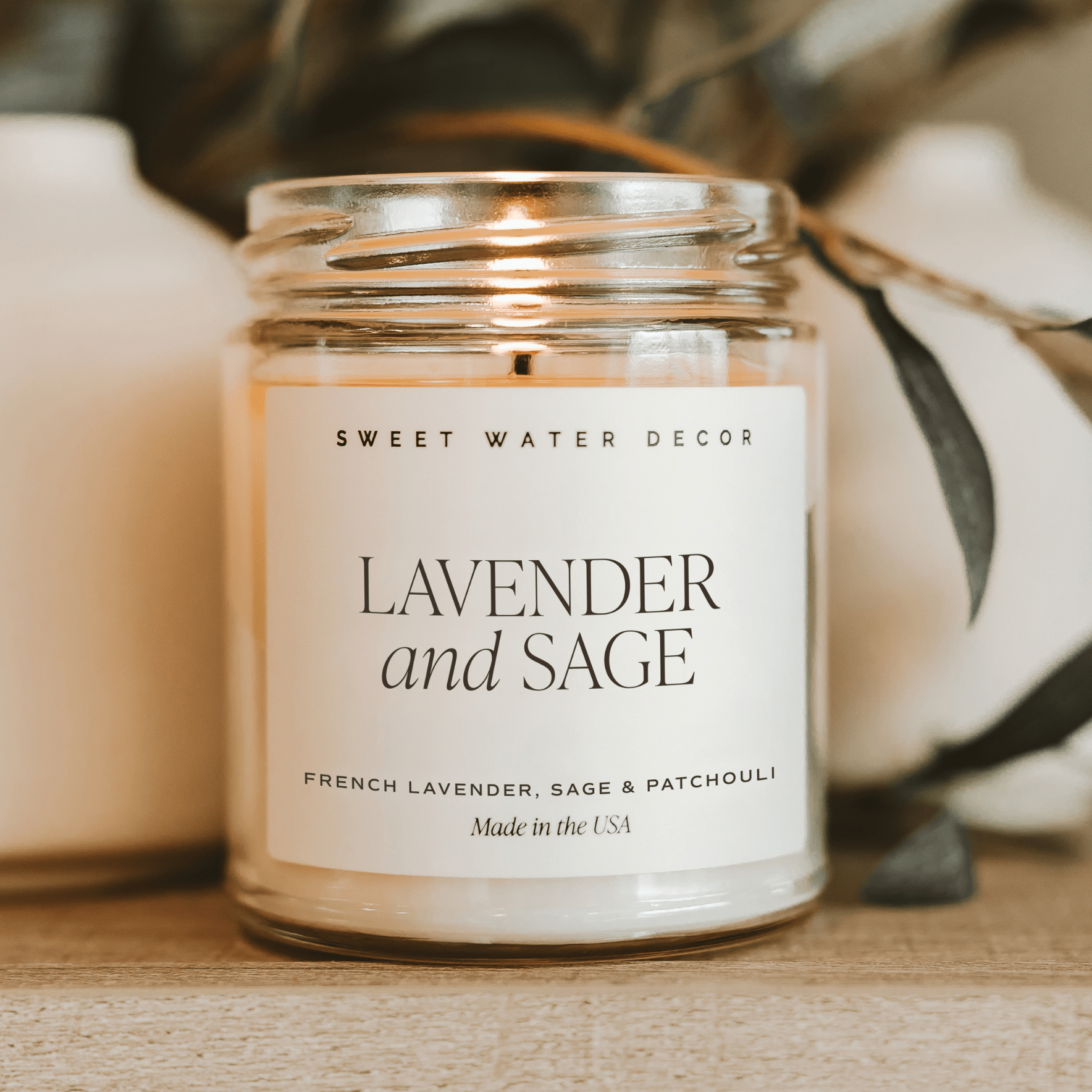 Lavender+Sage 9 oz Soy Candle - Home Decor & Gifts - Market 12