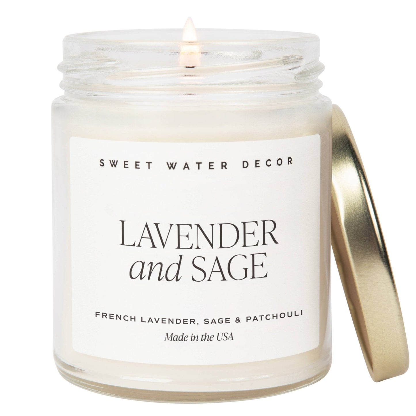 Lavender+Sage 9 oz Soy Candle - Home Decor & Gifts - Market 12