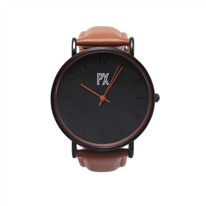 Leather Strap Watch - Market 12