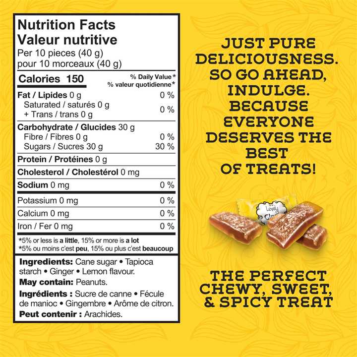 Lemon Ginger Chews Candy - GF, Vegan - Market 12