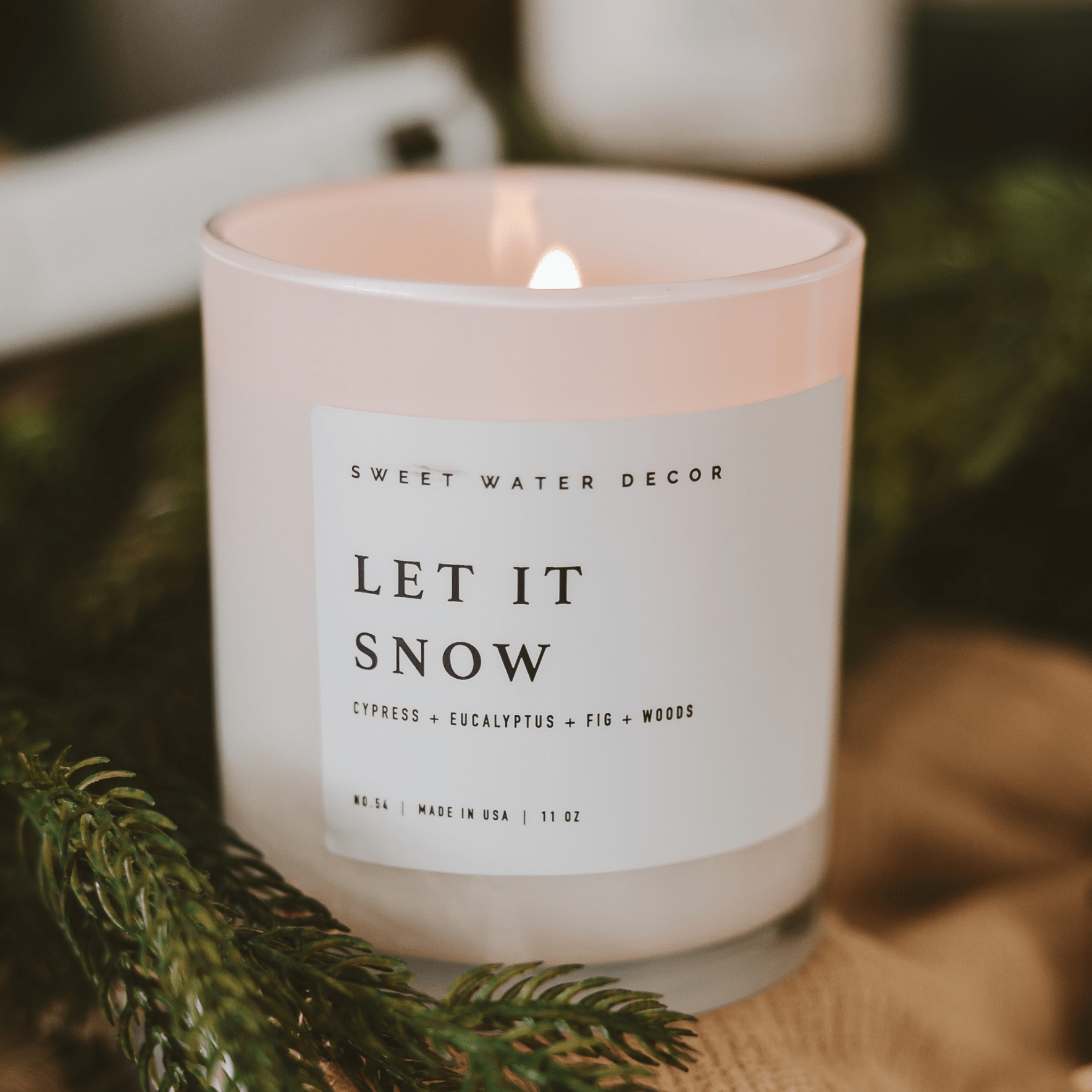 Let It Snow 11 oz Soy Candle - Christmas Decor & Gifts - Market 12