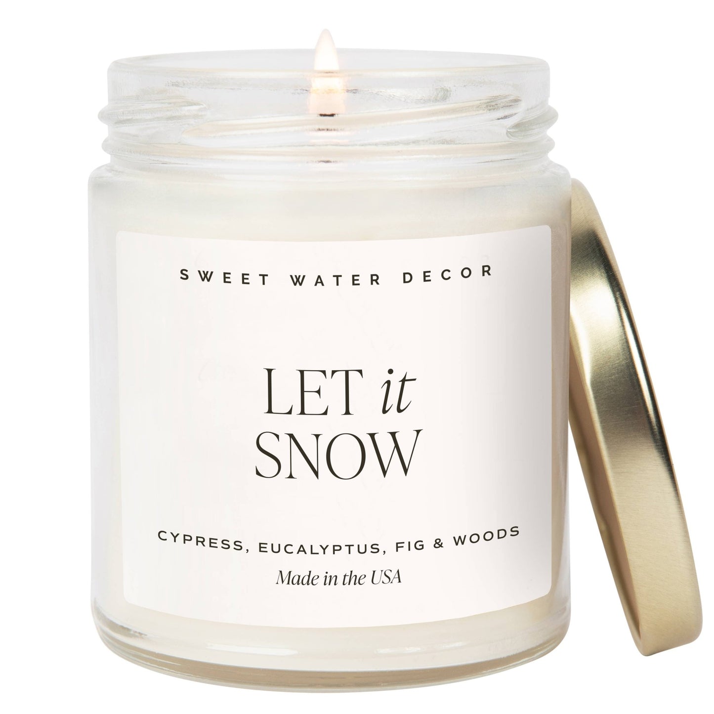 Let It Snow 9 oz Soy Candle - Christmas Decor & Gifts - Market 12