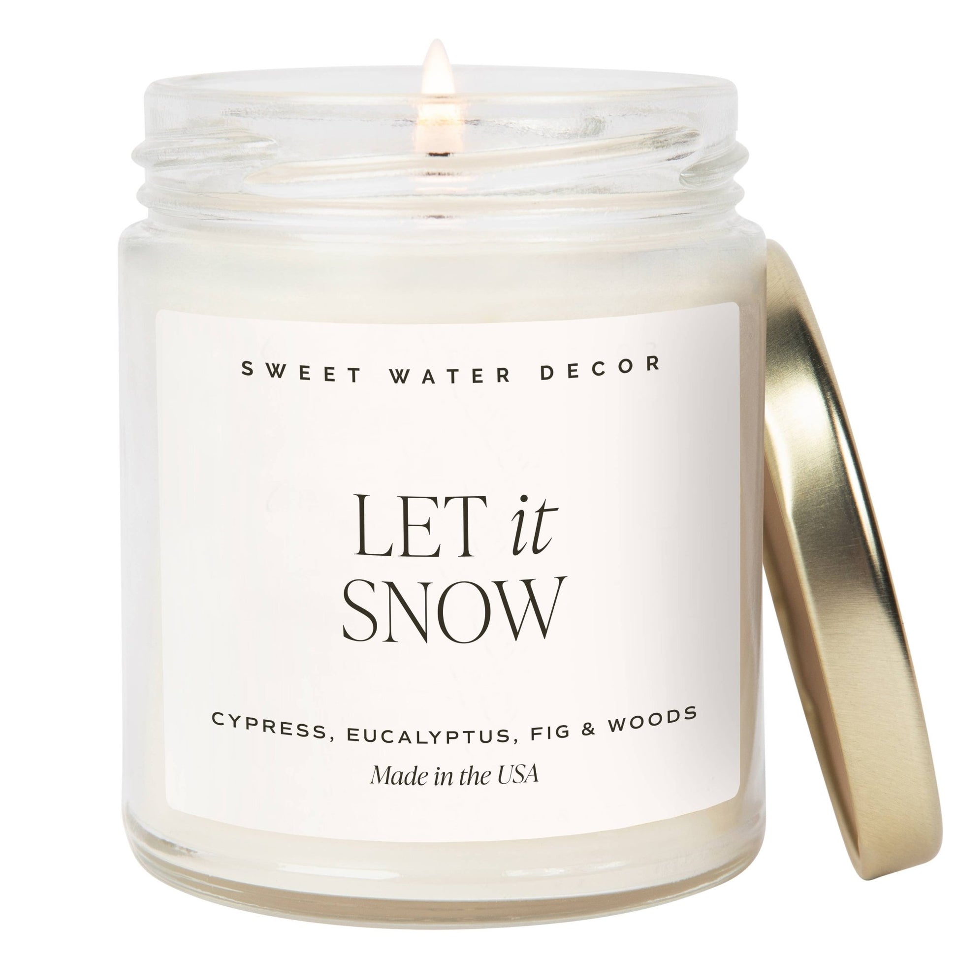Let It Snow 9 oz Soy Candle - Christmas Decor & Gifts - Market 12