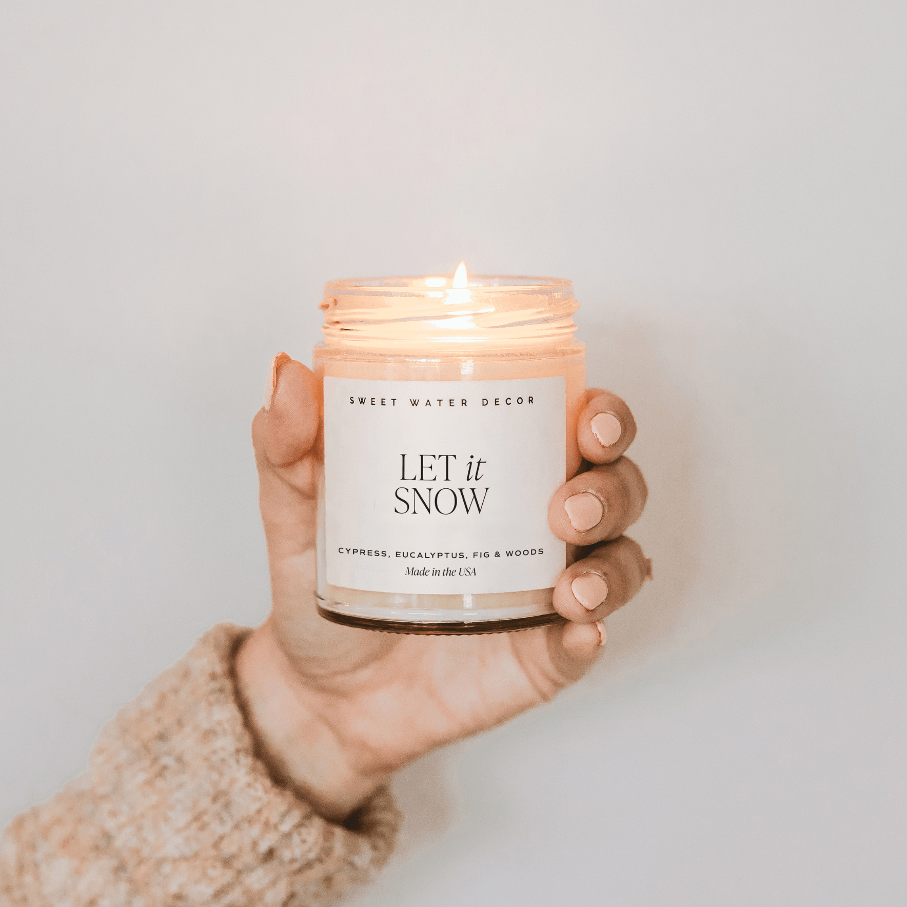 Let It Snow 9 oz Soy Candle - Christmas Decor & Gifts - Market 12