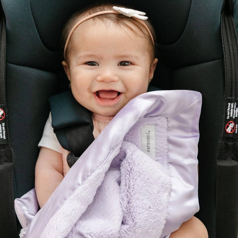 Light Pink SATIN BORDER MINI BLANKETS - Market 12