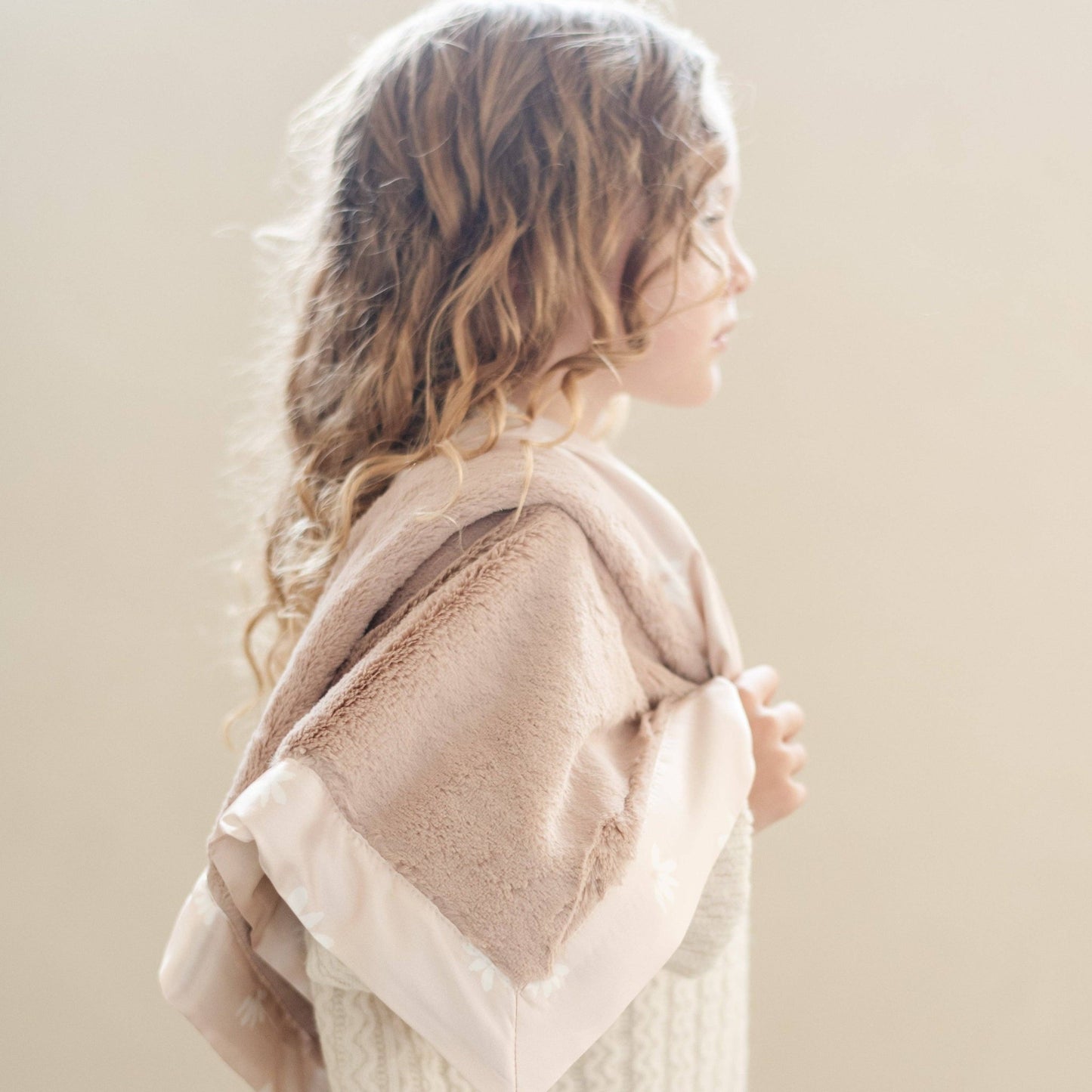 Light Pink SATIN BORDER MINI BLANKETS - Market 12