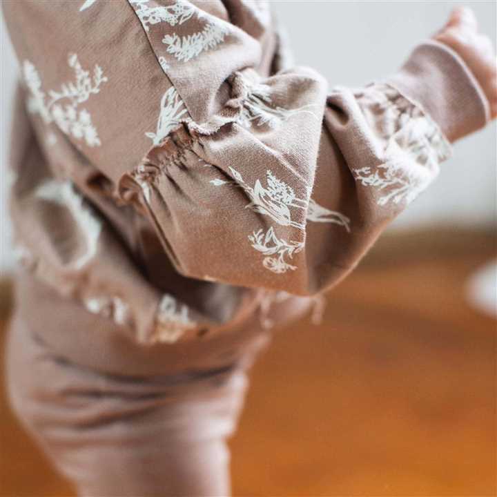 Little Wild Flower Sweatshirt Set: Ginger Loaf - Market 12