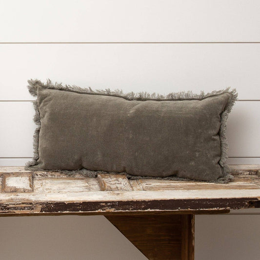Lumbar Pillow - Velvet, Slate (PC) - Market 12