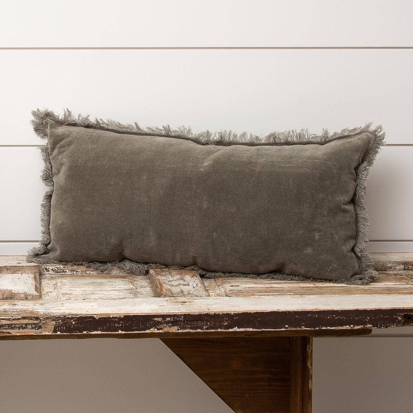 Lumbar Pillow - Velvet, Slate (PC) - Market 12