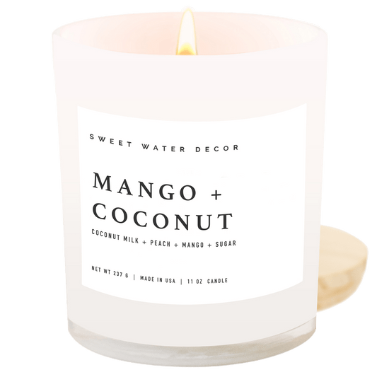 Mango and Coconut 11 oz Soy Candle - Decor & Gifts - Market 12