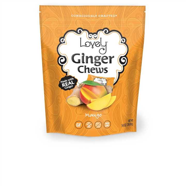 Mango Ginger Chews Candy - GF, Vegan - Market 12
