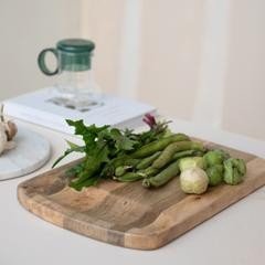 Mango Wood Cheese/Cutting Board w/ Catch All - Market 12