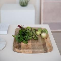 Mango Wood Cheese/Cutting Board w/ Catch All - Market 12