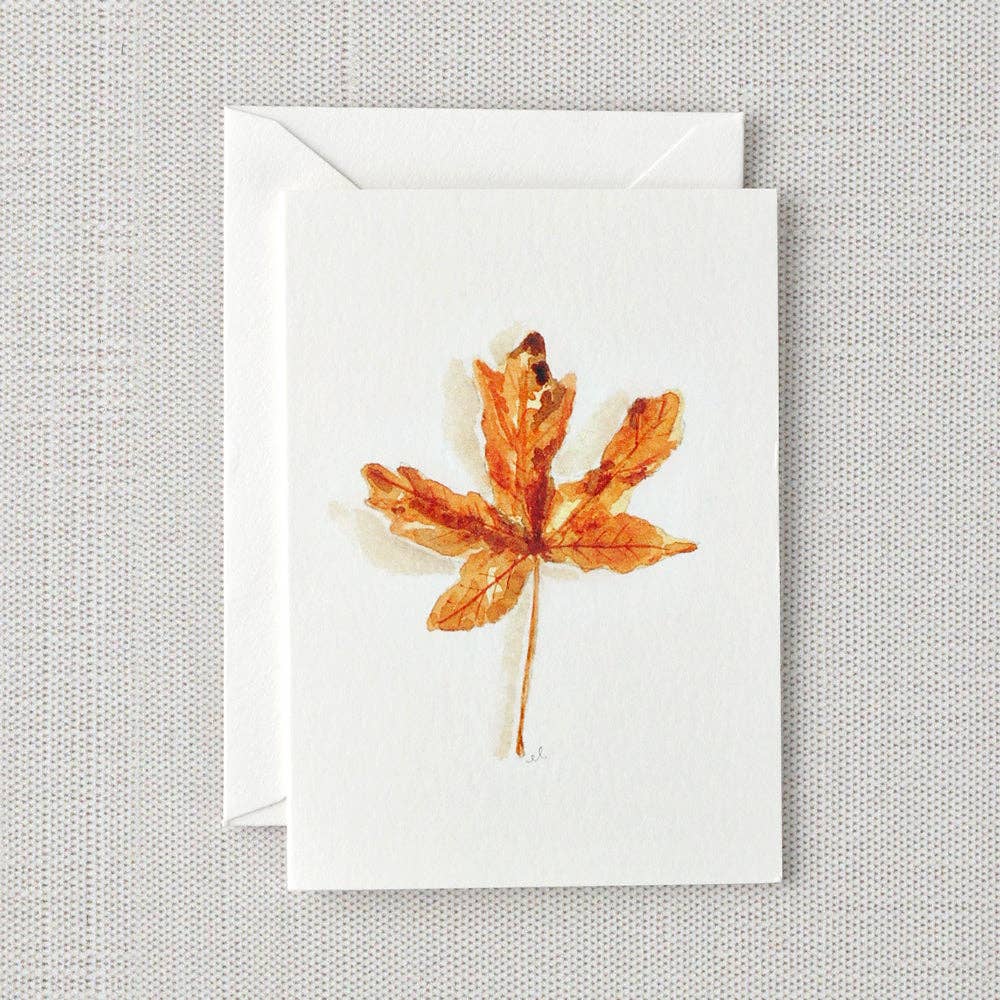 Maple leaf mini notecard - Market 12