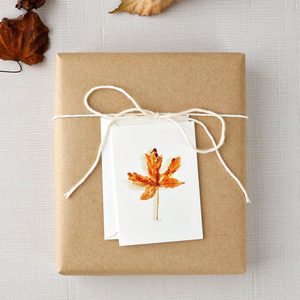 Maple leaf mini notecard - Market 12