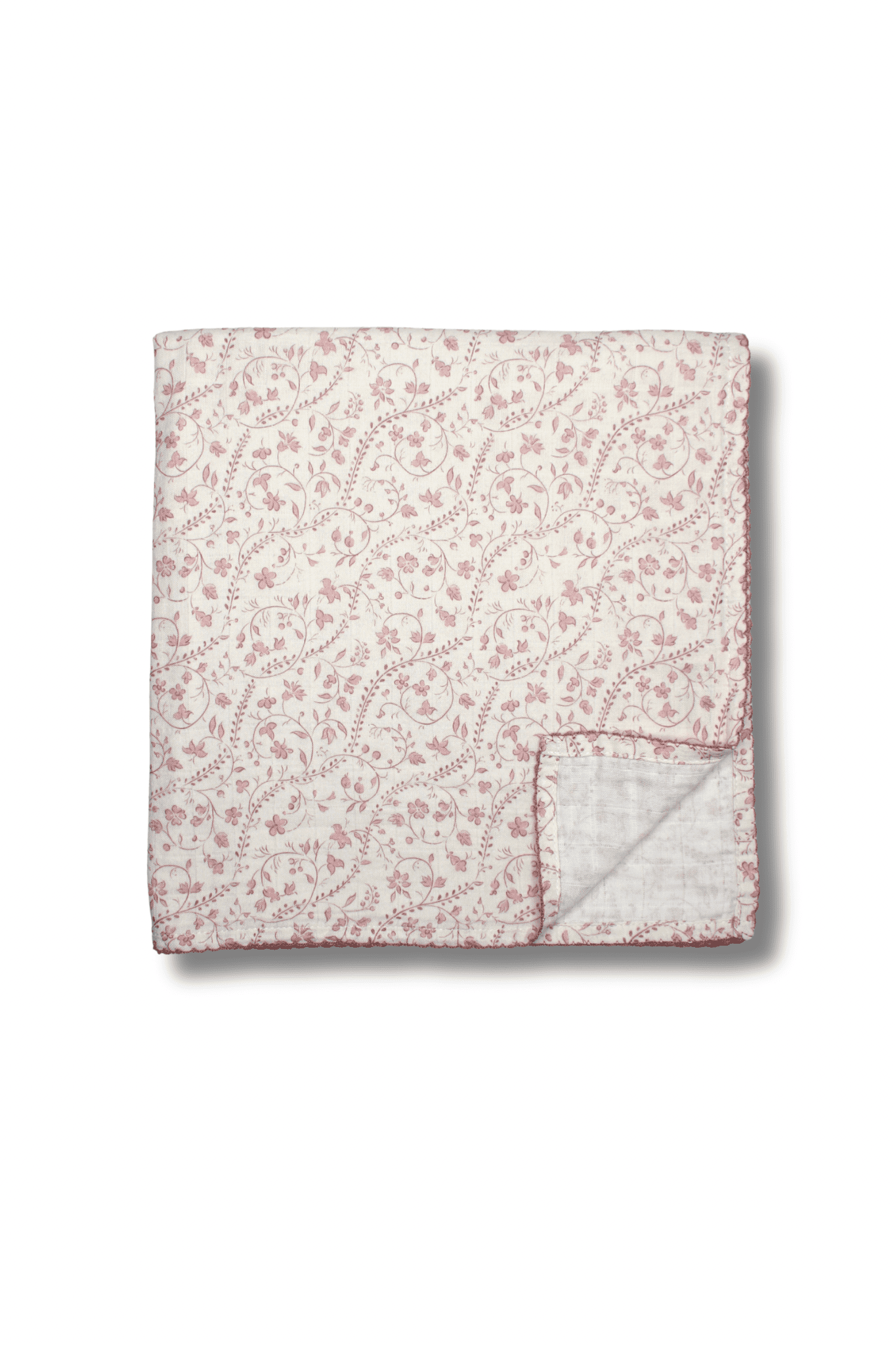 Mauve Heirloom Vine Muslin Blanket - Market 12