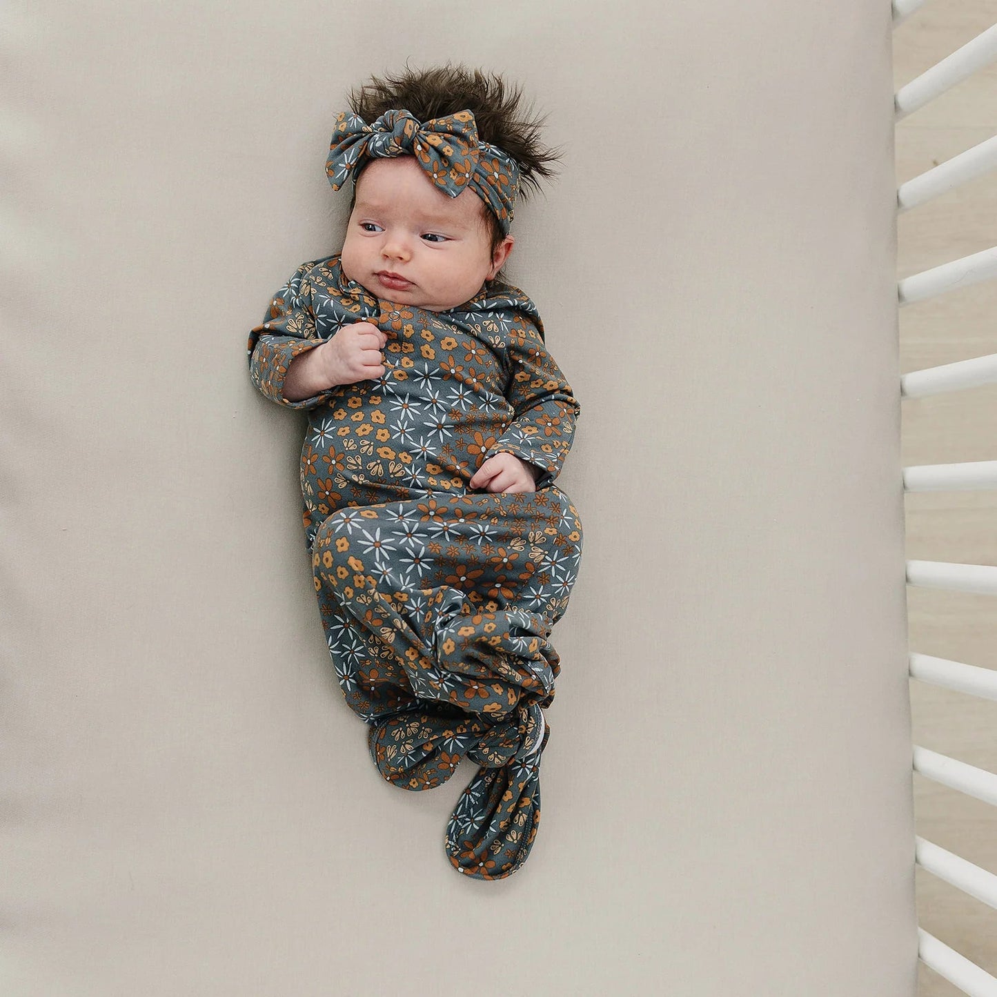 Mebie Baby Bamboo Knot Gown - Market 12