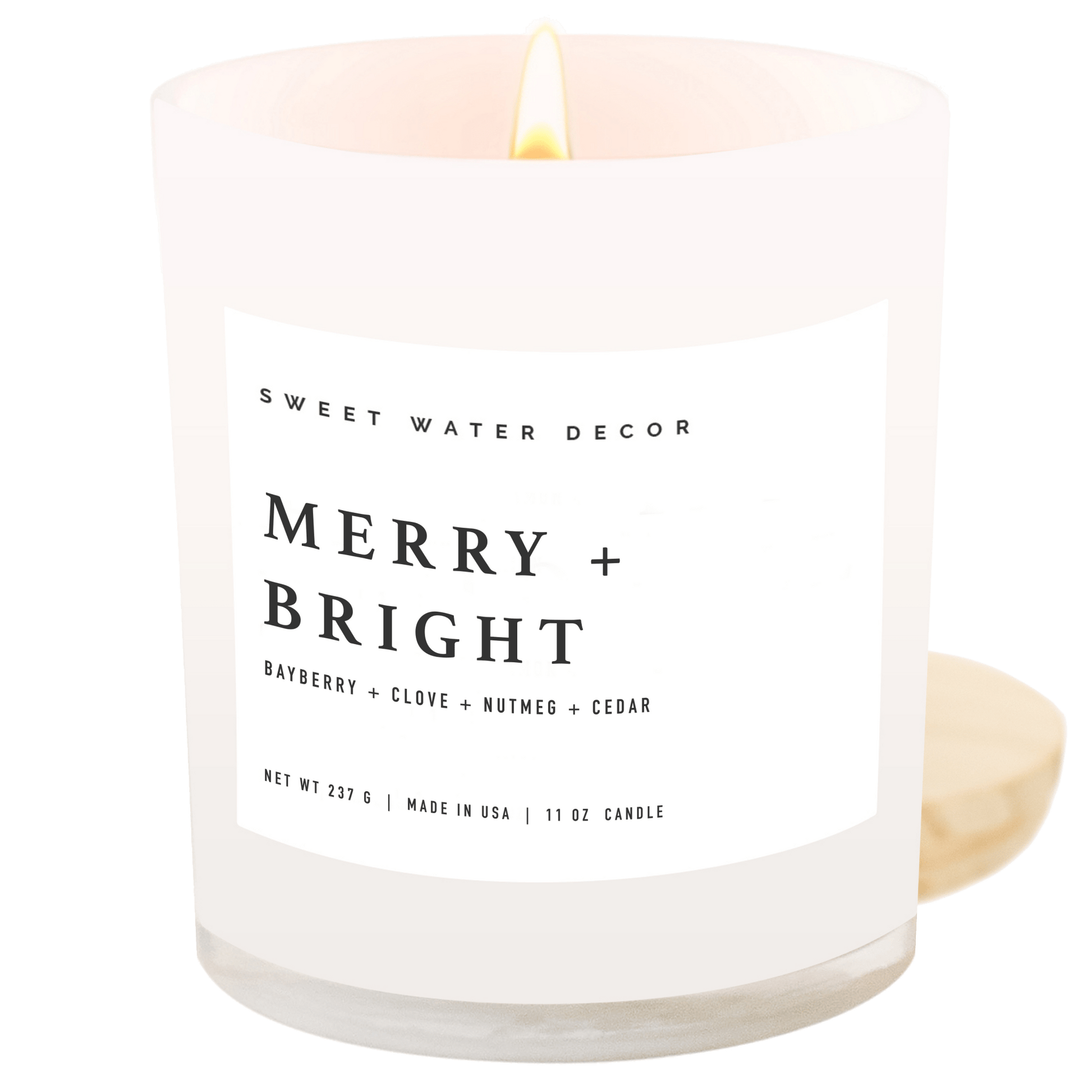 Merry and Bright 11 oz Soy Candle - Christmas Home & Gifts - Market 12