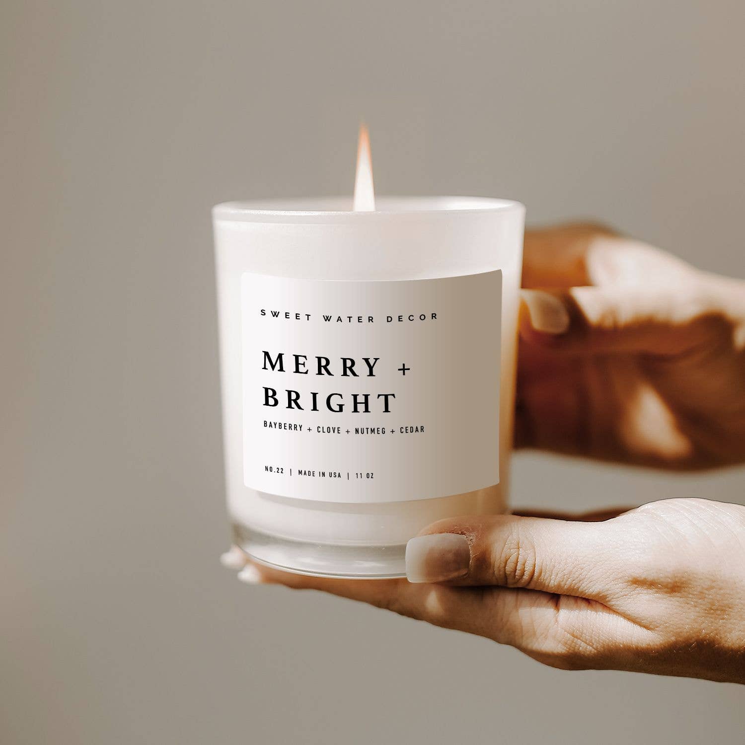 Merry and Bright 11 oz Soy Candle - Christmas Home & Gifts - Market 12