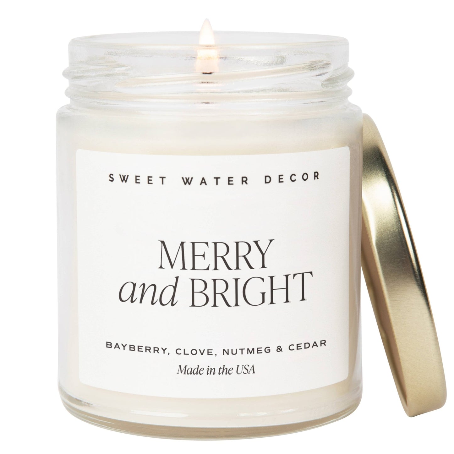 Merry and Bright 9 oz Soy Candle - Home Decor & Gifts - Market 12