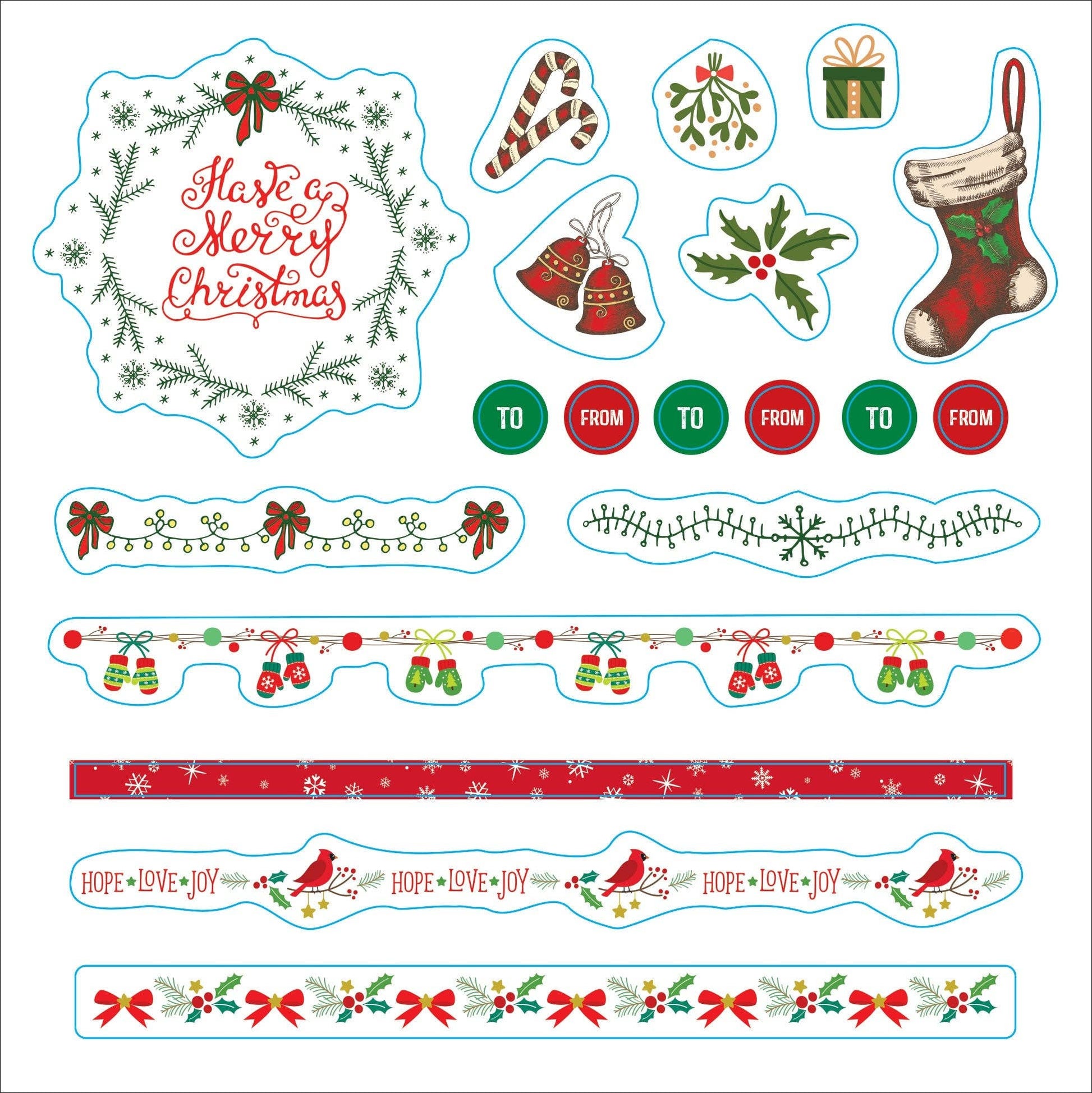 Merry & Bright Christmas! A Festive Sticker Book - Market 12