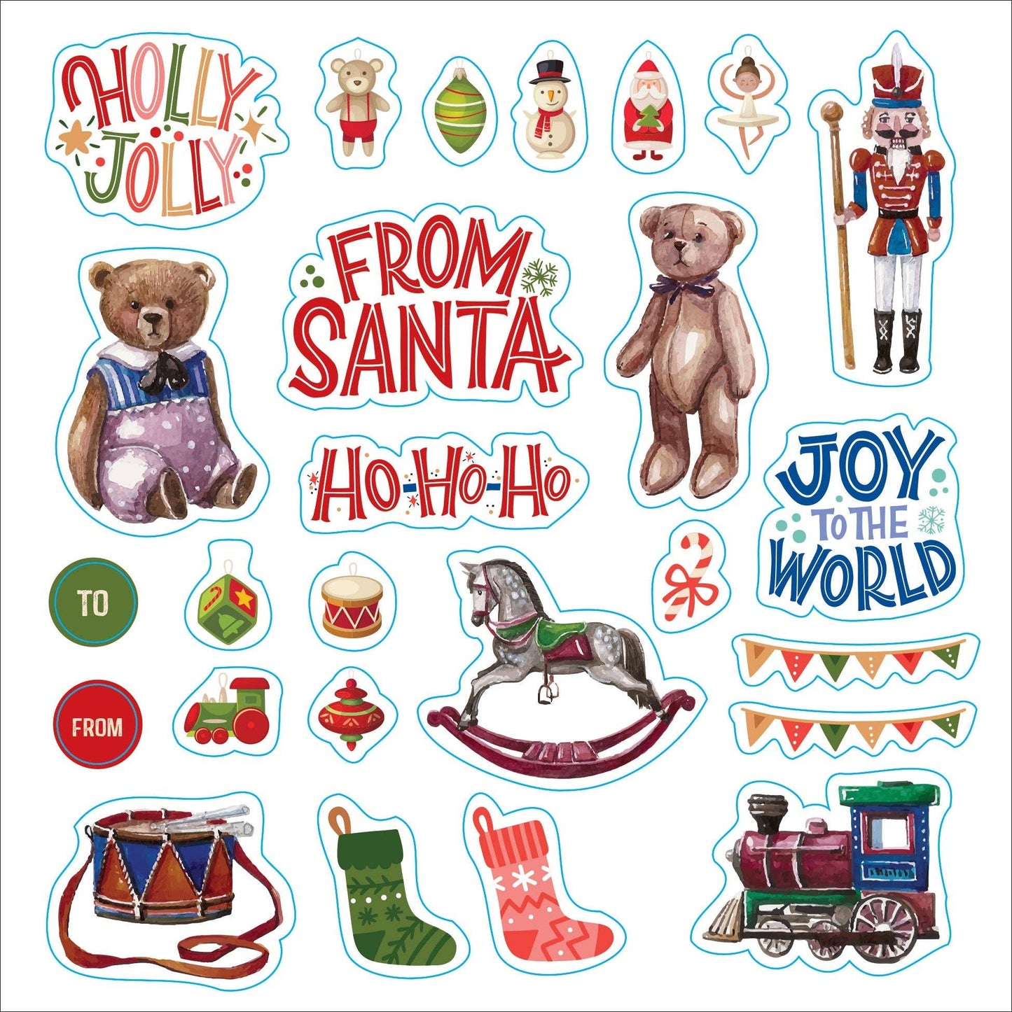 Merry & Bright Christmas! A Festive Sticker Book - Market 12