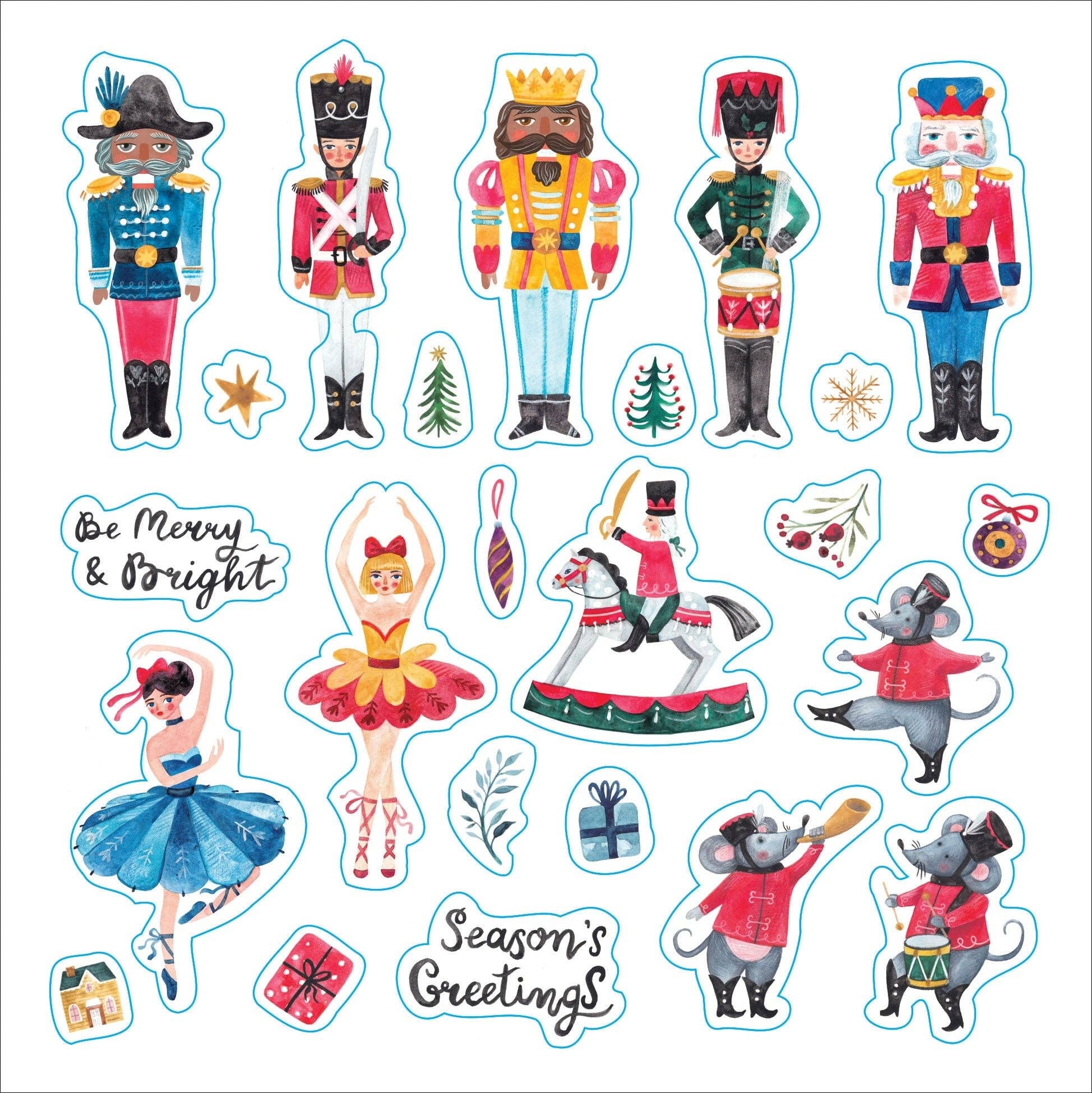 Merry & Bright Christmas! A Festive Sticker Book - Market 12
