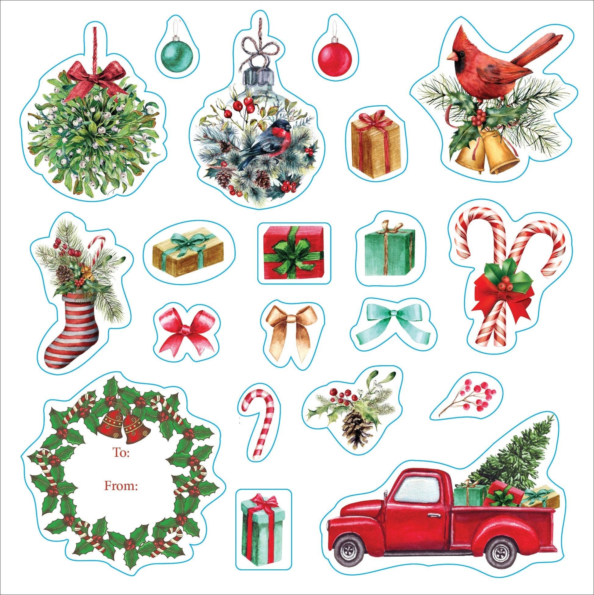 Merry & Bright Christmas! A Festive Sticker Book - Market 12