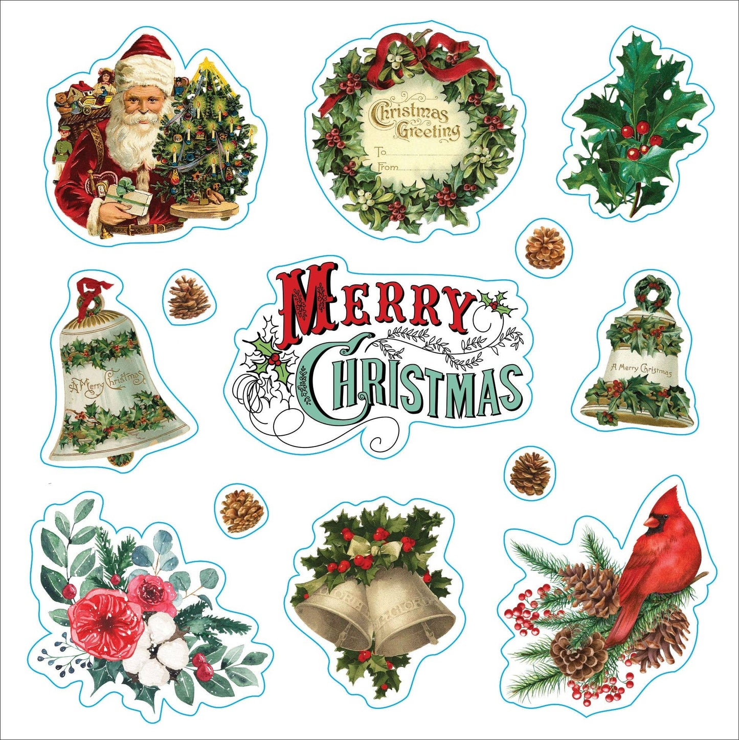 Merry & Bright Christmas! A Festive Sticker Book - Market 12