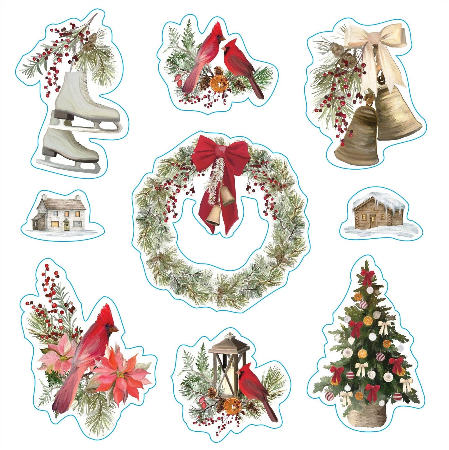 Merry & Bright Christmas! A Festive Sticker Book - Market 12