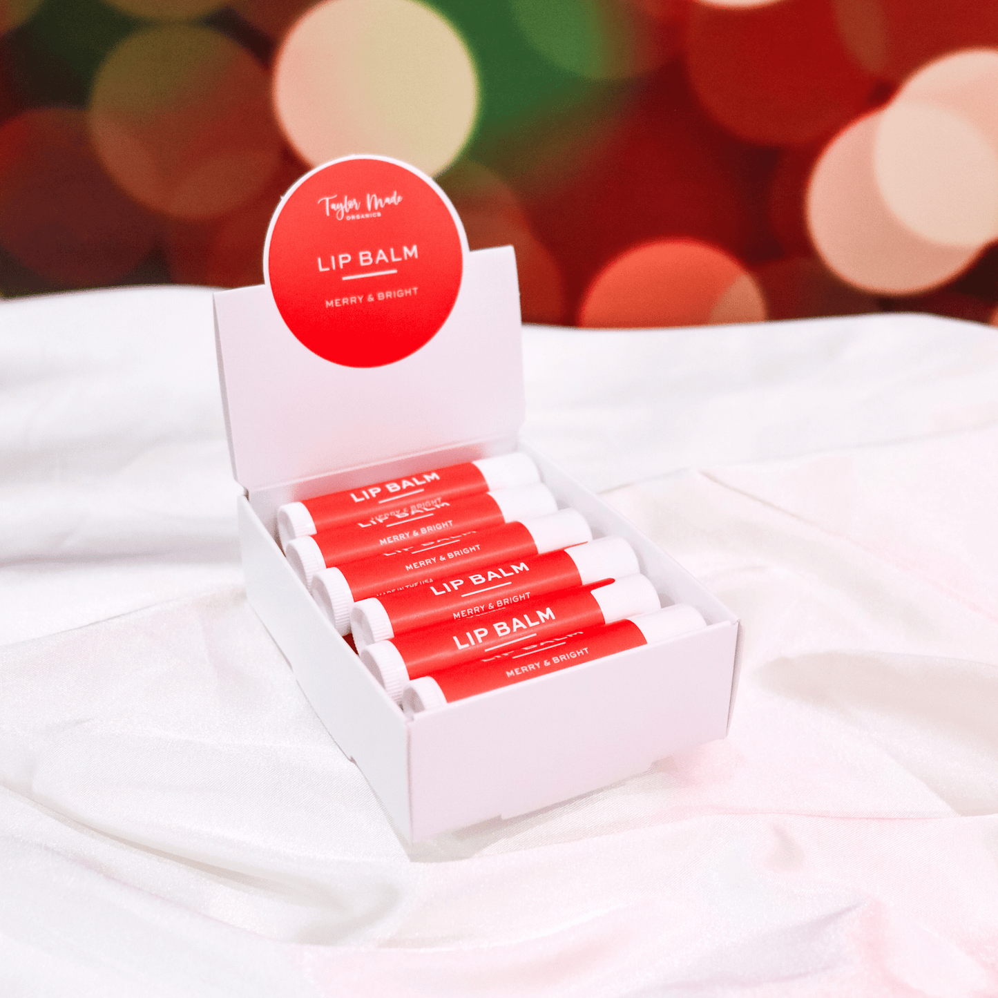 Merry & Bright organic lip balm - Market 12