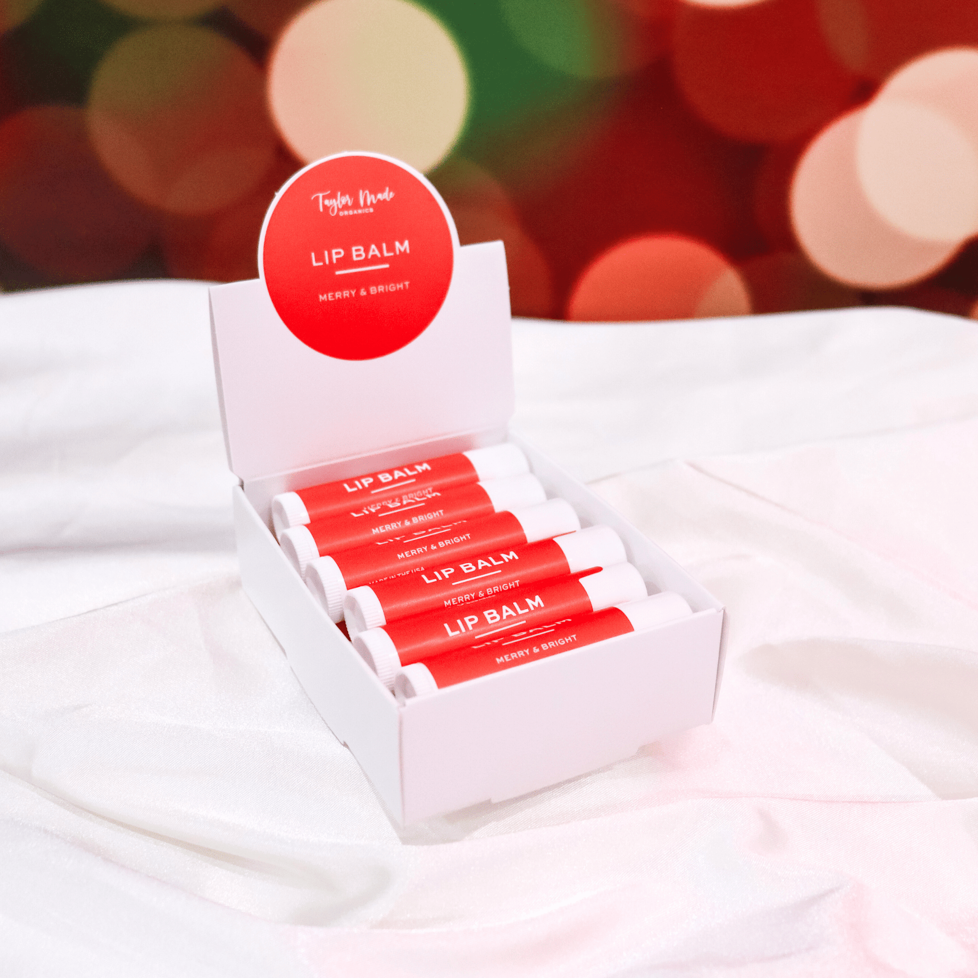Merry & Bright organic lip balm - Market 12