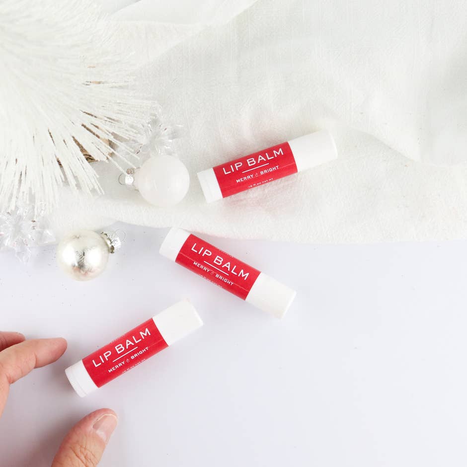 Merry & Bright organic lip balm - Market 12