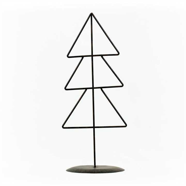 Metal Christmas Tree, Christmas Decor 8x18 - Market 12