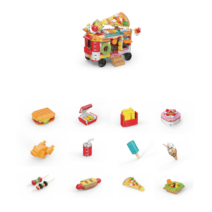 Micro Block Fast Food Set (random pick) - Market 12