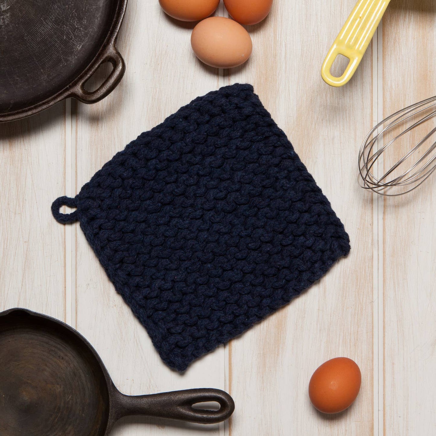 Midnight Blue Knit Potholder - Market 12