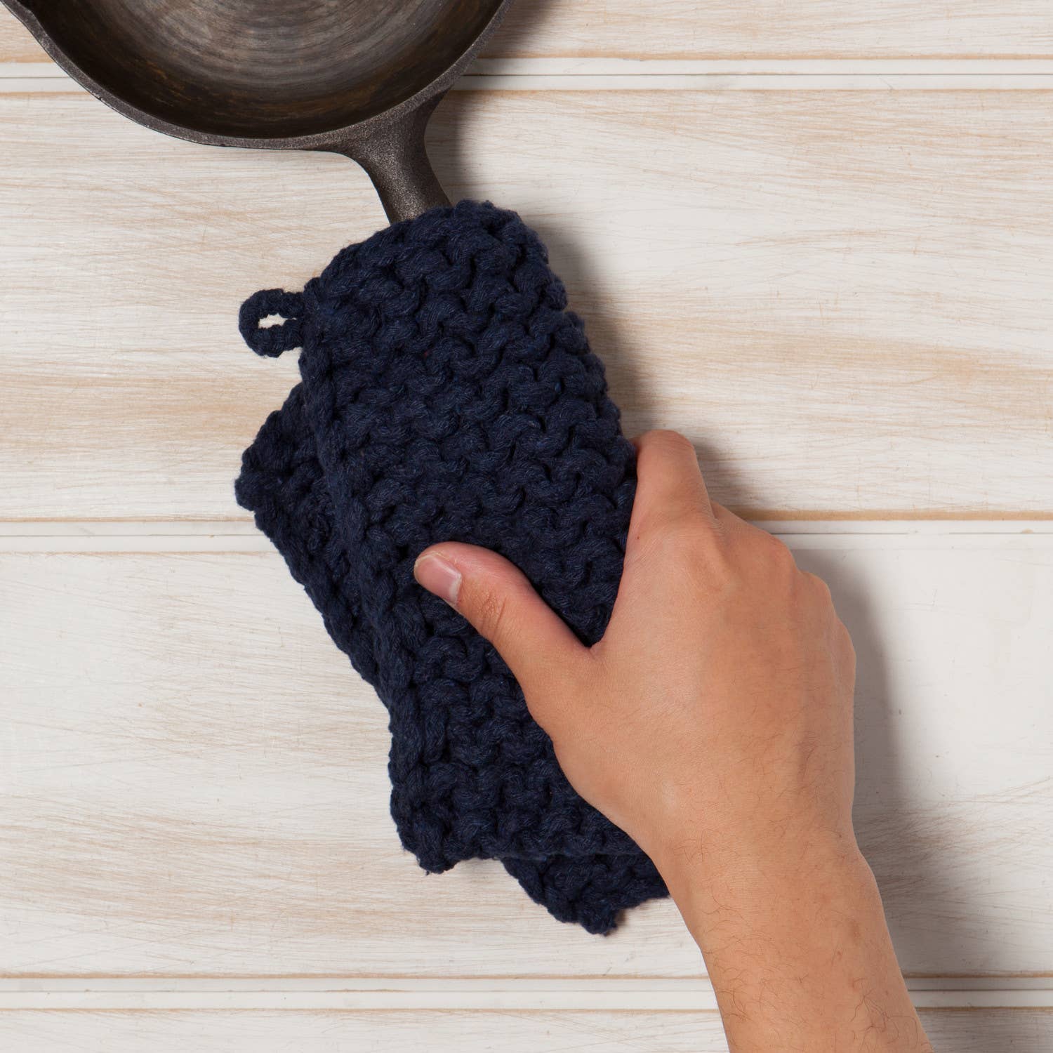 Midnight Blue Knit Potholder - Market 12