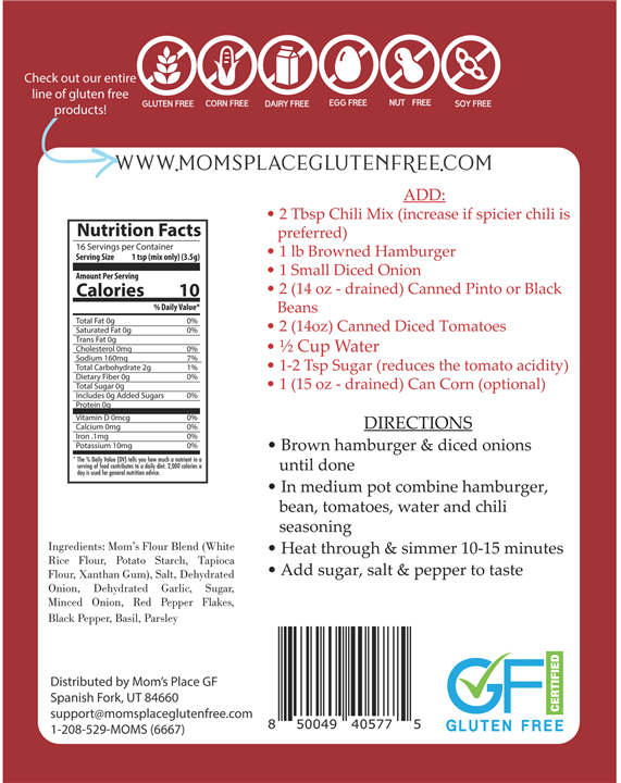 Mild Chili Seasoning GF - Market 12