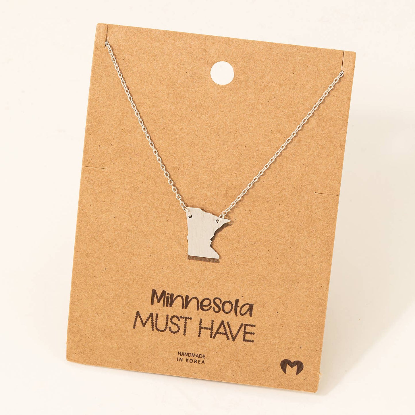 Minnesota State Pendant Necklace: G - Market 12