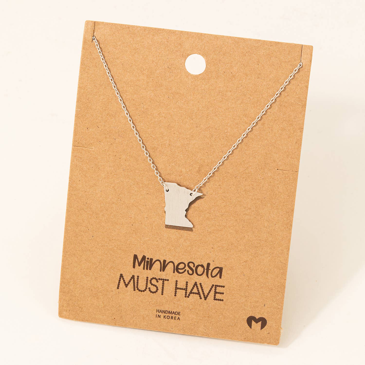 Minnesota State Pendant Necklace: G - Market 12