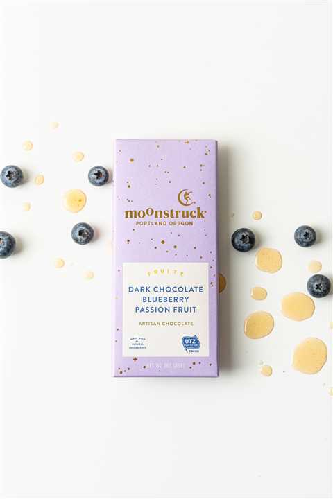 Moonstruck Dark Chocolate Blueberry Passion Fruit Bar - Market 12