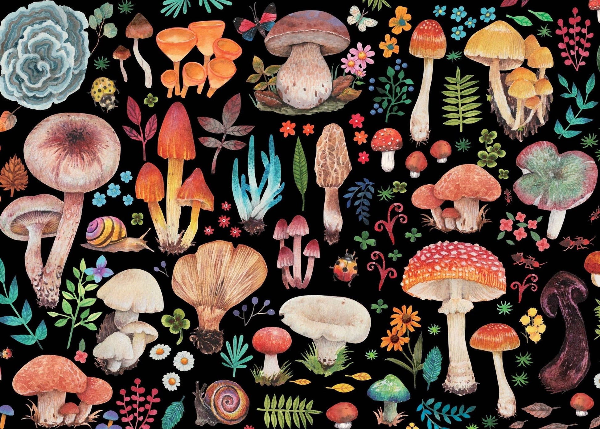 Mushrooms 1000 Piece Jigsaw Puzzle - Market 12