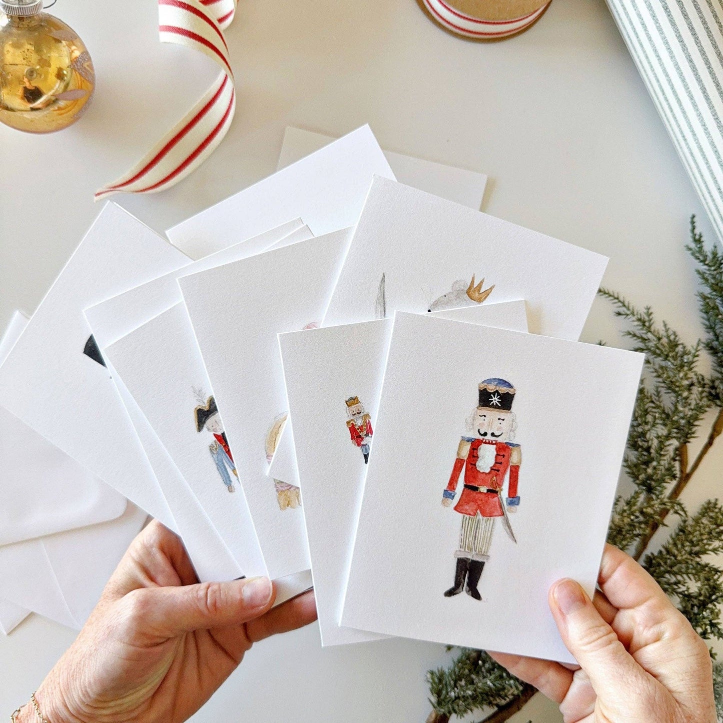 Nutcracker assorted notecard set - Market 12