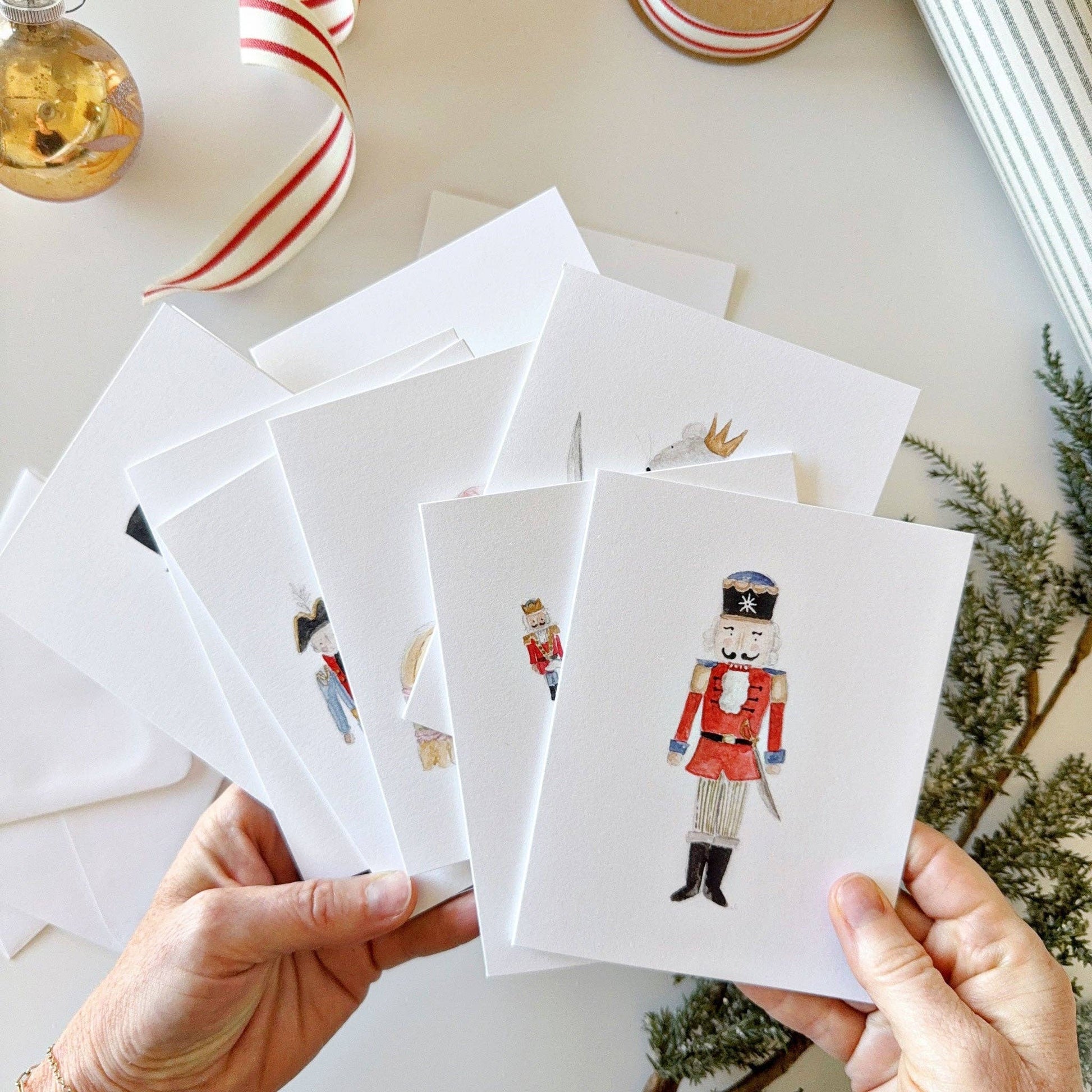 Nutcracker assorted notecard set - Market 12