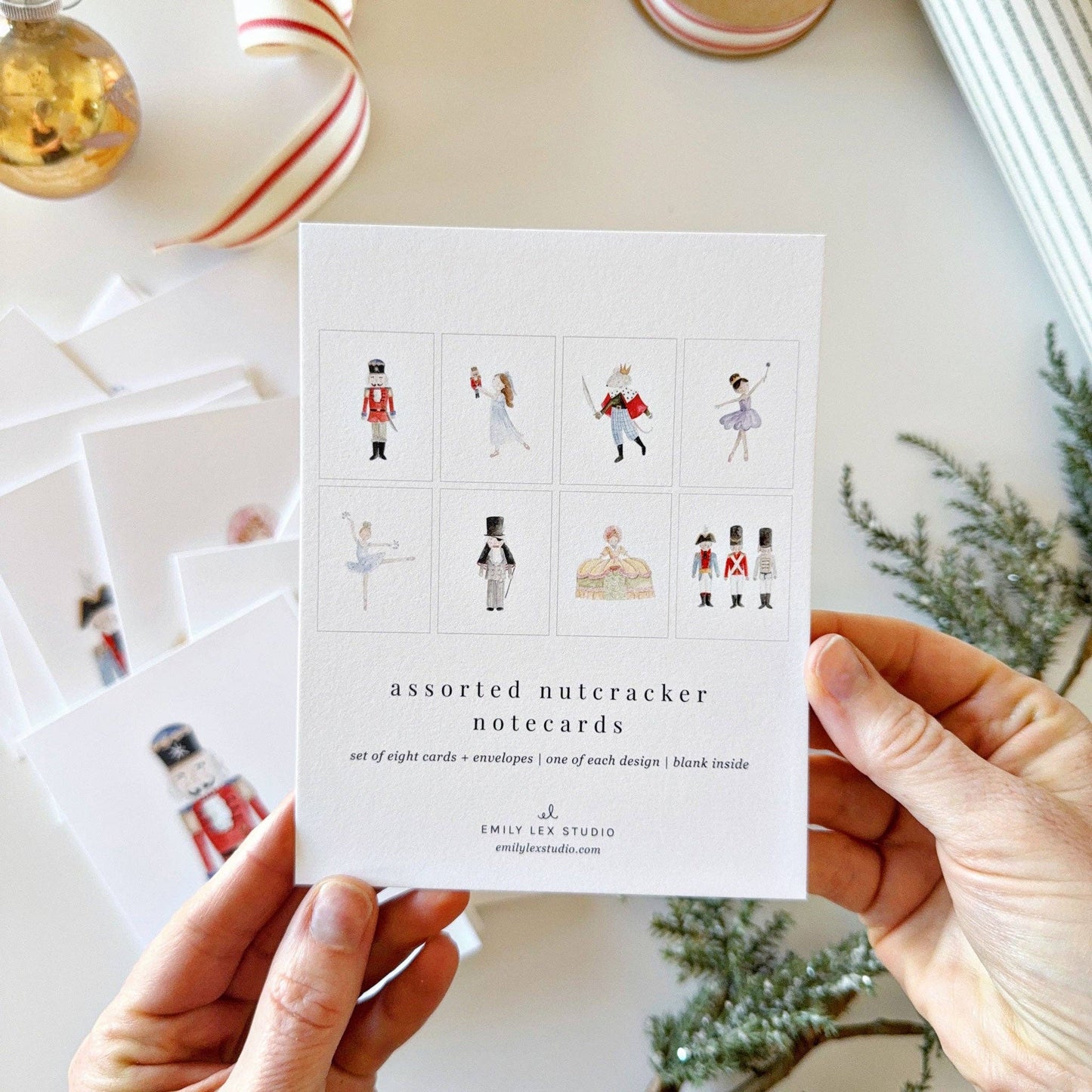 Nutcracker assorted notecard set - Market 12