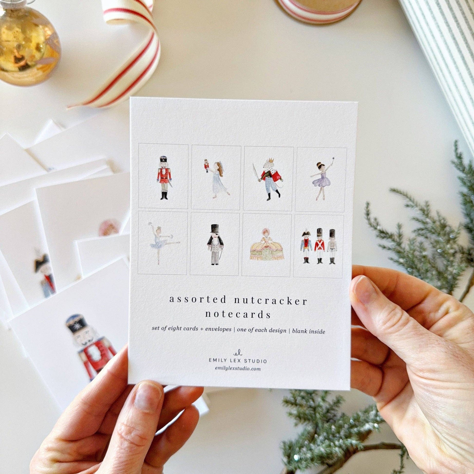 Nutcracker assorted notecard set - Market 12