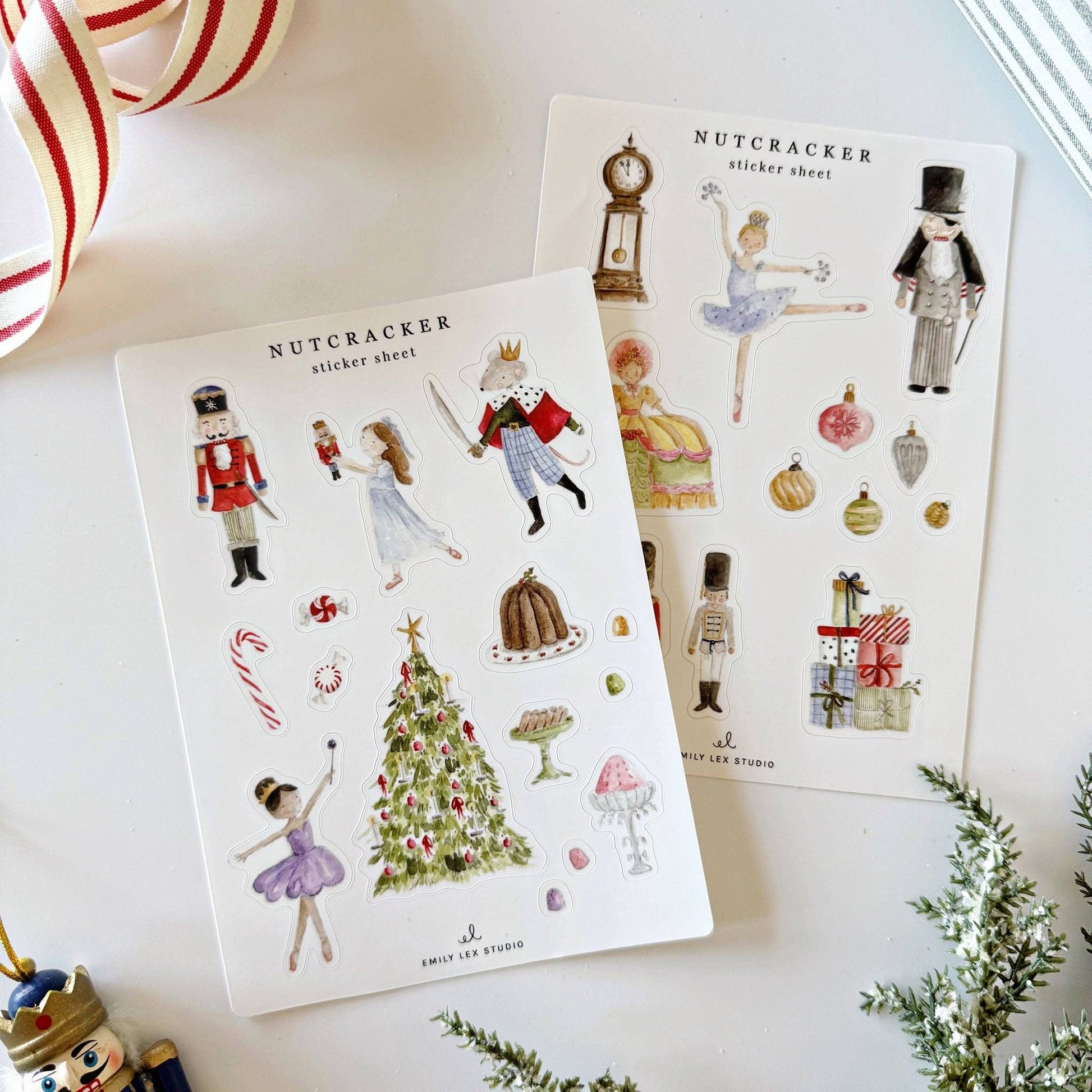 Nutcracker sticker sheets - Market 12