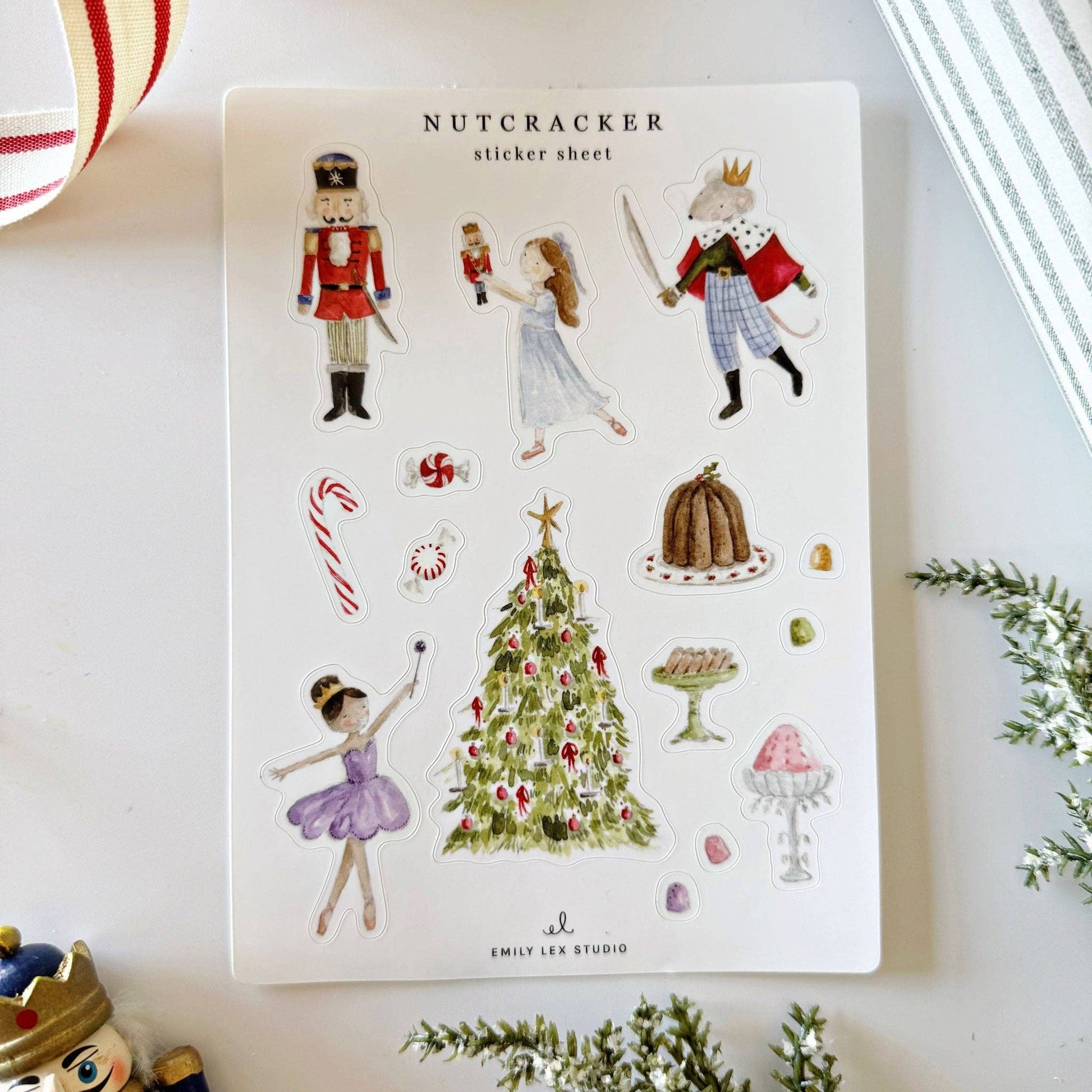 Nutcracker sticker sheets - Market 12